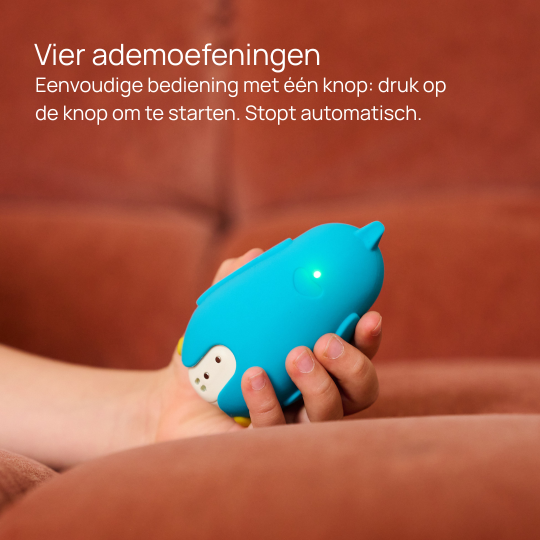 moonbuddy vier ademoefeningen - blauwe vogel met licht